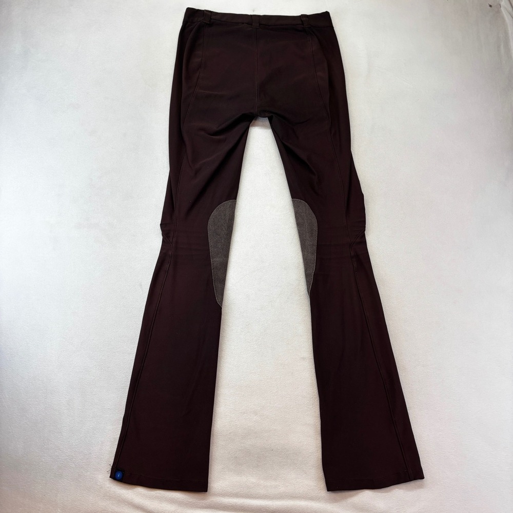 Irideon Riding Breeches Women Small Long Brown Bootcut Knee Patch Pants - Picture 3 of 8